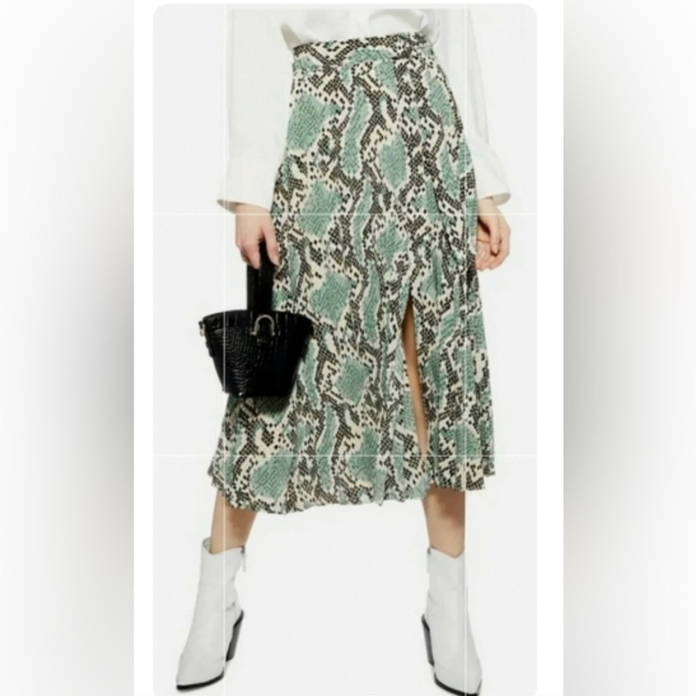 TopShop Snake Print Skirt